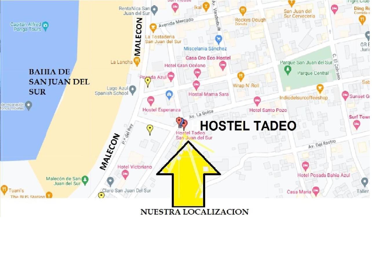 Hostel Tadeo San Juan del Sur Buitenkant foto